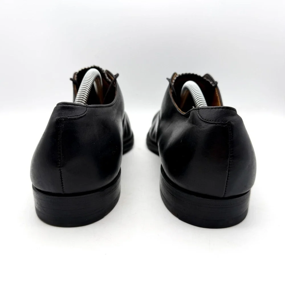 Alden 932 Plain Toe Bal Oxford Mens Size 11 B/D Black Leather Dress Shoes